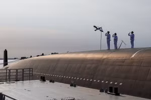 Tàu ngầm tên lửa chiến lược chạy bằng năng lượng hạt nhân Knyaz Pozharsky của Hải quân Nga.