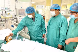 Bệnh viện Trung ương Huế ghép gan thành công cho cháu bé 15 tháng tuổi. (Ảnh: BVTUH)