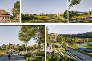 Phối cảnh xây dựng các trường nội trú liên cấp vùng biên giới A Lưới, TP Huế trong thời gian tới.