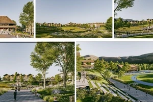 Phối cảnh xây dựng các trường nội trú liên cấp vùng biên giới A Lưới, TP Huế trong thời gian tới.