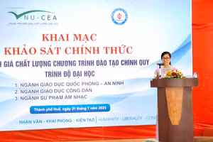Khai mạc đợt khảo sát chính thức phục vụ đánh giá ngoài 3 chương trình đào tạo trình độ đại học tại Trường Đại học Sư phạm, Đại học Huế. (Ảnh: Đại Dương)