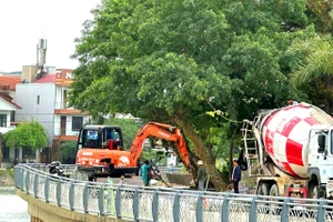 Các dự án trọng điểm tại TP Huế được khởi động trở lại sau thời gian thiếu vốn. (Ảnh: P.A)