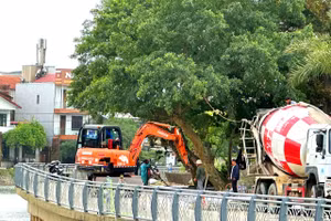 Các dự án trọng điểm tại TP Huế được khởi động trở lại sau thời gian thiếu vốn. (Ảnh: P.A)