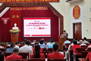 Nhiều ý kiến góp ý nhằm nâng cao công tác giáo dục thể chất và thể thao trong các trường đại học tại hội nghị. (Ảnh: Đại Dương)