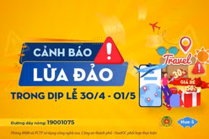 Trung tâm giám sát, điều hành đô thị thông minh TP Huế phát cảnh báo lừa đảo theo hình thức dịch vụ du lịch dịp lễ 30/4-1/5.