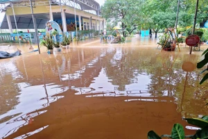 Hàng trăm trường học tại TP Huế ngập trong nước lũ