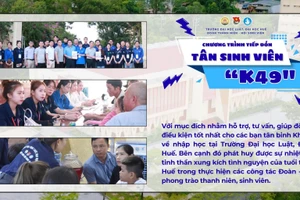 Trường Đại học Luật, Đại học Huế thông báo chương trình tiếp đón tân sinh viên K49.