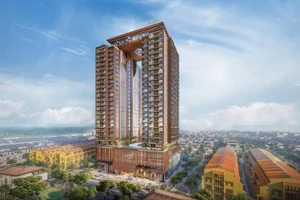 Khách sạn tại Khu phức hợp Thủy Vân giai đoạn 2 thuộc Khu B - Đô thị mới An Vân Dương - 1 trong 17 dự án trọng điểm sẽ khởi công tại TP Huế dịp 80 năm Quốc khánh. 