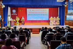 Khai mạc Hội nghị Khoa học Quốc gia về Nghiên cứu và Giảng dạy Sinh học ở Việt Nam lần thứ 6 tại Trường ĐH Sư phạm, ĐH Huế. (Ảnh: Đại Dương)