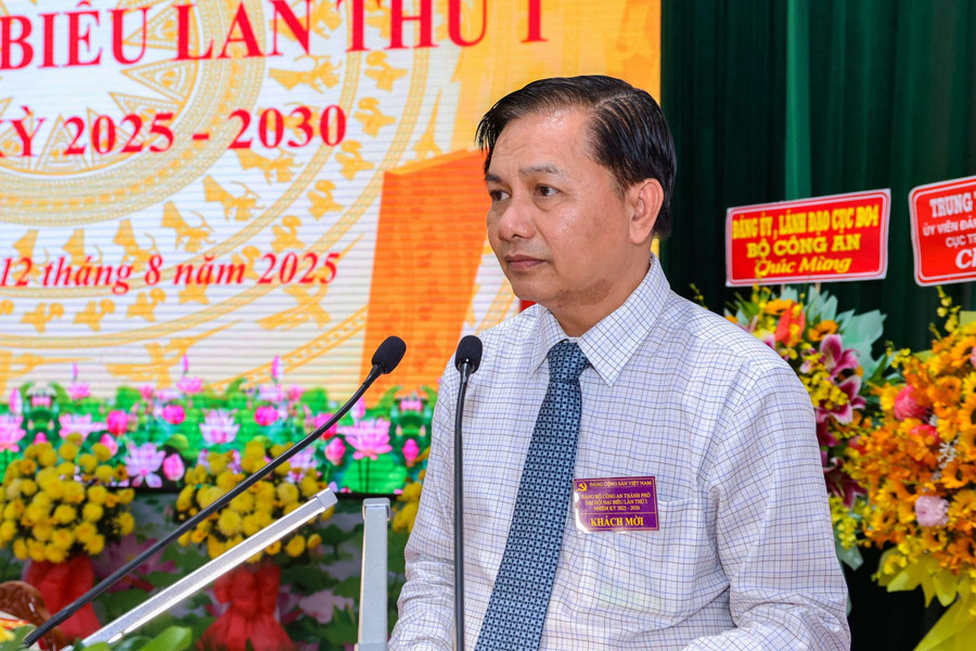 Ông Trần Văn Lâu phát biểu tại Đại hội. (Ảnh: Yến Phương) dai-hoi-ca-4.jpg