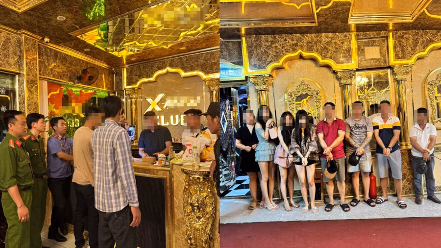 Các đối tượng liên quan đến vụ án bị cơ quan công an xử lý. Ảnh: Tiến Tầm.