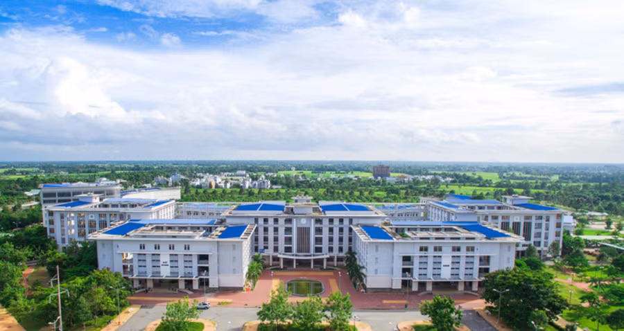 Trường Đại học An Giang. Ảnh: AGU.
