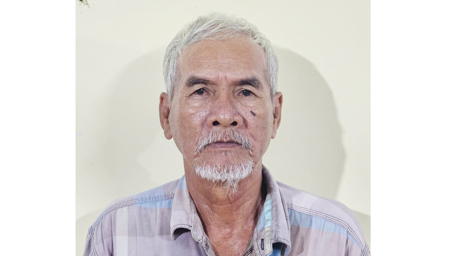 Bị can Bùi Văn Lợi (71 tuổi, tỉnh An Giang). Ảnh: Nghiêm Túc.