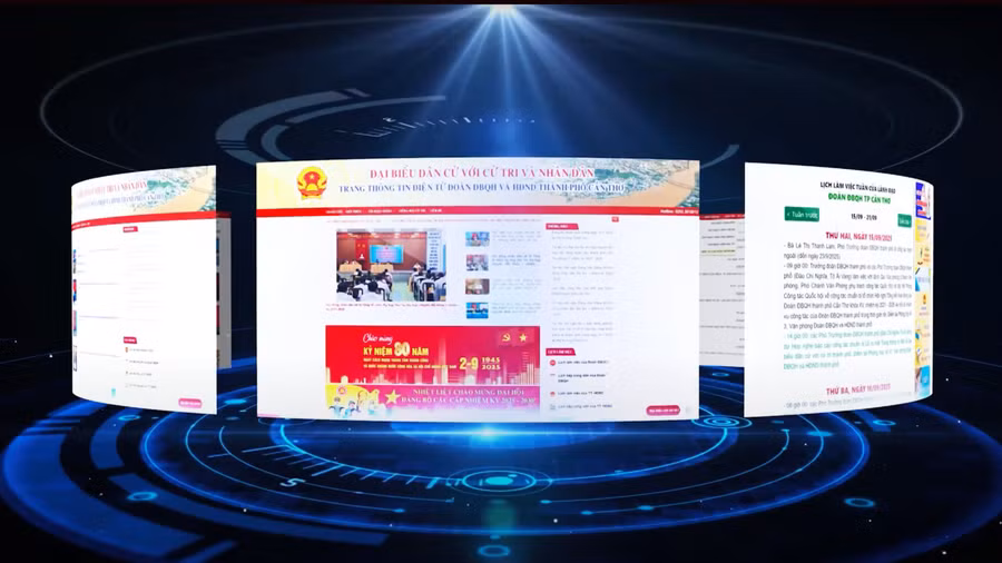 Giới thiệu Trang thông tin điện tử “Đại biểu dân cử với cử tri và nhân dân”.