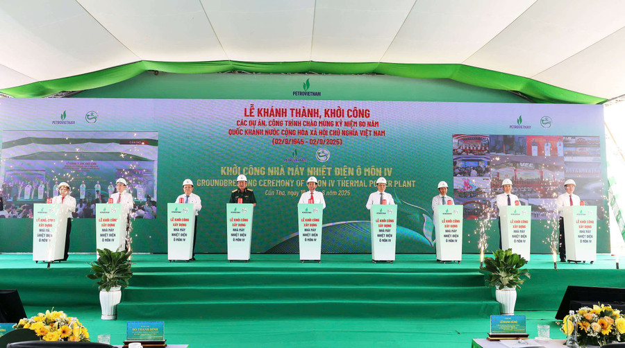 Lễ khởi công Nhà máy Nhiệt điện Ô Môn IV ở Cần Thơ.