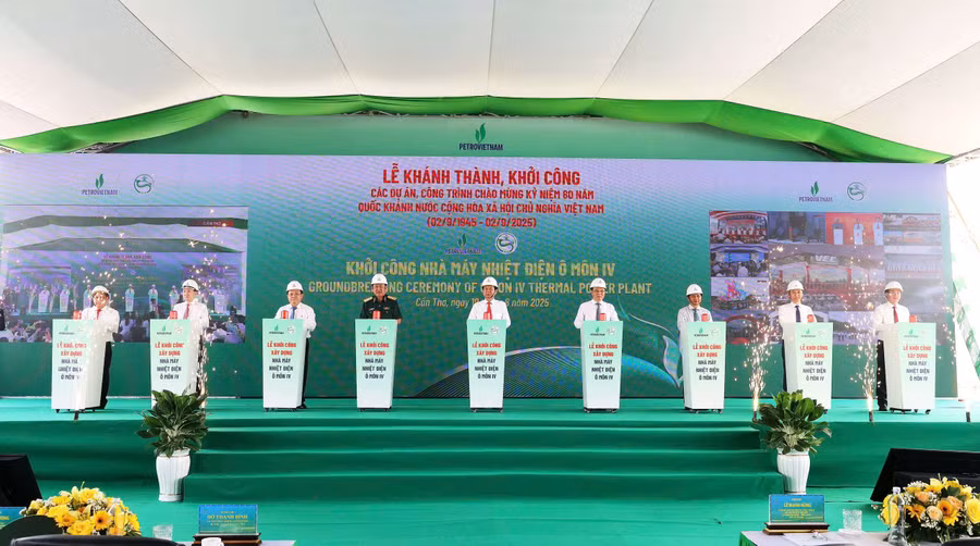 Lễ khởi công Nhà máy Nhiệt điện Ô Môn IV ở Cần Thơ.