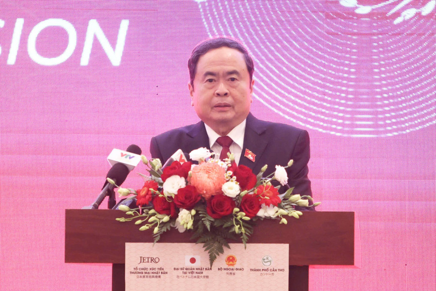 Chủ tịch Quốc hội Trần Thanh Mẫn phát biểu chỉ đạo Hội nghị. chu-tich-quoc-hoi-4.jpg