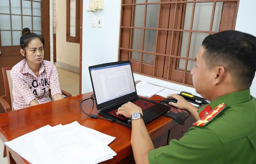 Đặng Anh Lộc khai nhận tại cơ quan Công an. Ảnh: Tiến Tầm. nguyen-du-0.jpg