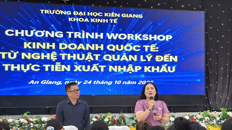 Chương trình Workshop kinh doanh quốc tế tại Trường ĐH Kiên Giang.