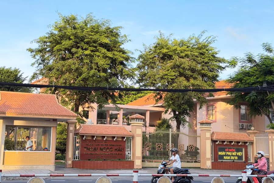 Trường THPT chuyên Thoại Ngọc Hầu tại Long Xuyên (An Giang). Ảnh: Yến Phương.