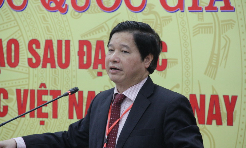 GS Phạm Quang Trung phát biểu khai mạc hội thảo GS Phạm Quang Trung phát biểu khai mạc hội thảo