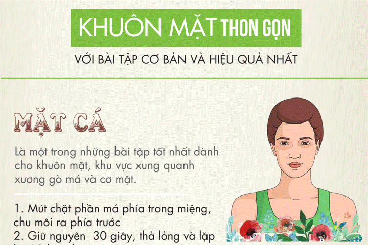 Bài tập đơn giản cho khuôn mặt thon gọn V-line