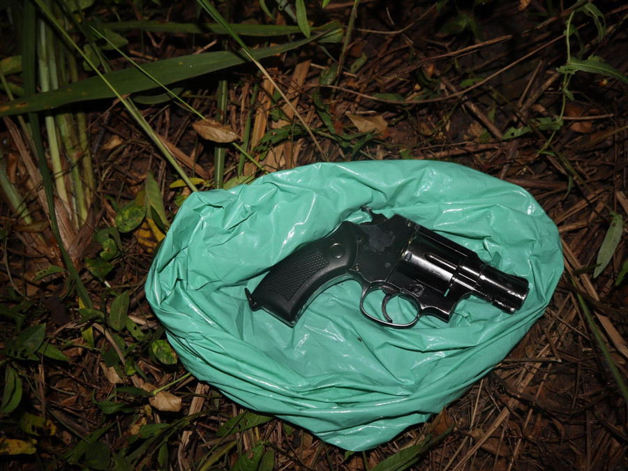 Khẩu súng đối tượng Dũng dùng để gây án.