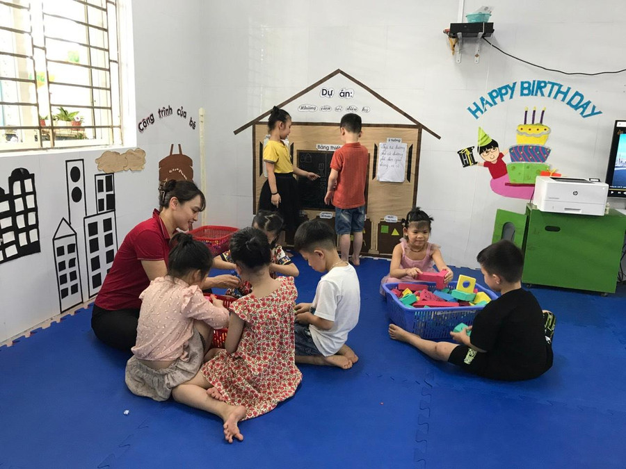 Giờ học của trẻ mầm non Trường thực hành sư phạm, Trường Đại học Vinh Giờ học của trẻ mầm non Trường thực hành sư phạm, Trường Đại học Vinh