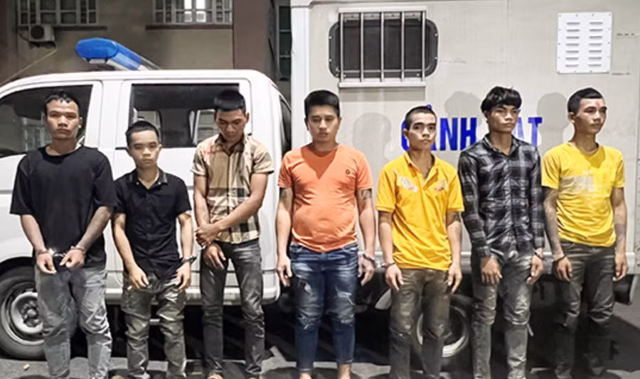 Một số đối tượng có liên quan đến vụ án.