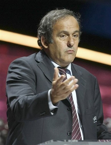 Chủ tịch UEFA Michel Platini có cùng quan điểm với … Chủ tịch UEFA Michel Platini có cùng quan điểm với …