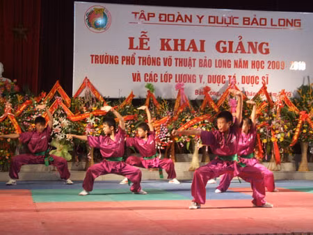 Trường PT Võ thuật Bảo Long khai giảng năm học mới