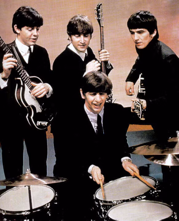 Bốn thành viên của nhóm The Beatles