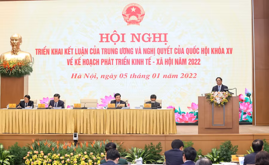 Thủ tướng Phạm Minh Chính phát biểu kết luận Hội nghị Chính phủ với các địa phương