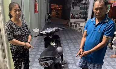 Cặp vợ chồng 'hờ' mang nhiều tiền án tiếp tục bị bắt vì trộm vàng. (Ảnh: MQ)