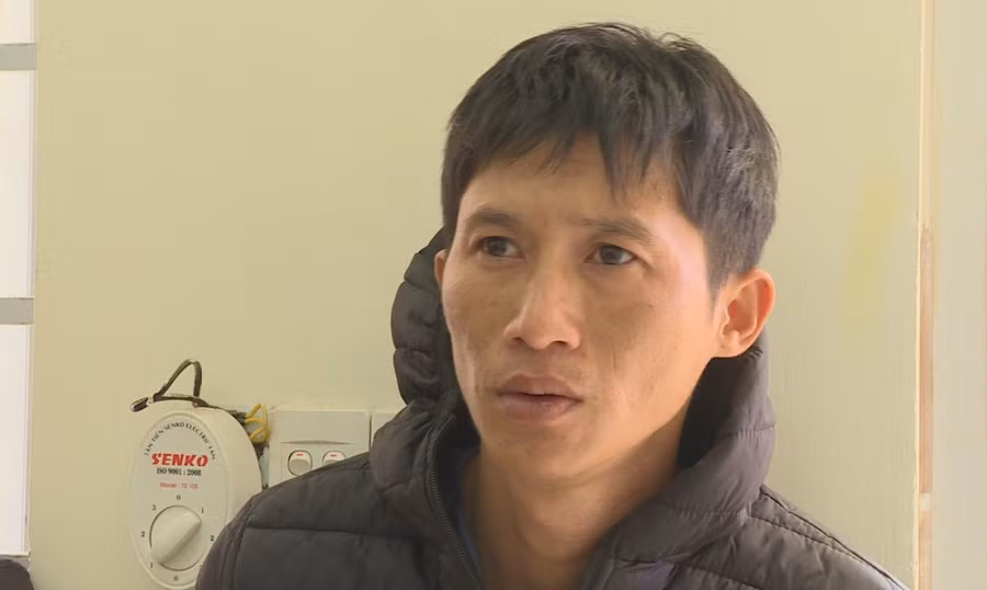 Đối tượng Huy tại Cơ quan điều tra