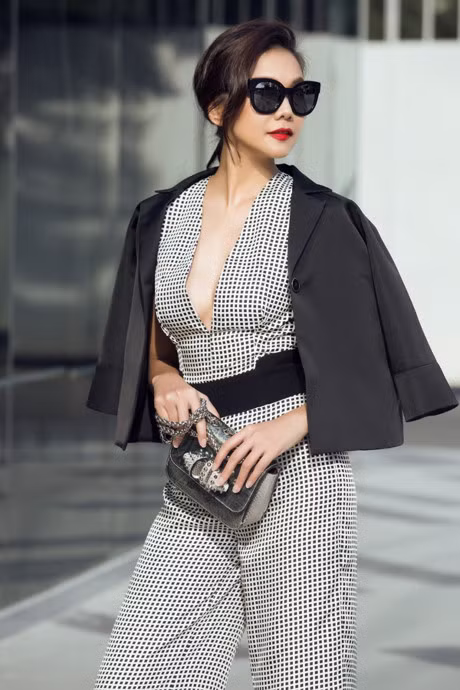 Sieu mau Thanh Hang goi y nhung set do du xuan sanh dieu dau xuan - Anh 8