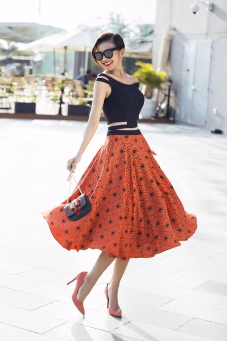 Sieu mau Thanh Hang goi y nhung set do du xuan sanh dieu dau xuan - Anh 14