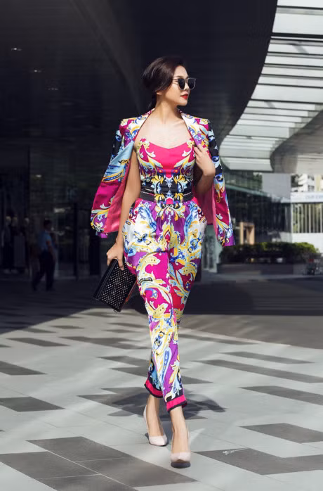 Sieu mau Thanh Hang goi y nhung set do du xuan sanh dieu dau xuan - Anh 1