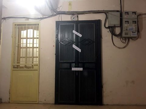 Cảnh sát niêm phong căn phòng nơi xảy ra vụ việc. Ảnh: ANTĐ.