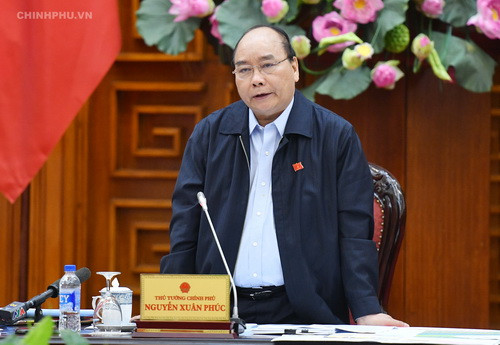 Thủ tướng Nguyễn Xuân Phúc phát biểu tại buổi làm việc Thủ tướng Nguyễn Xuân Phúc phát biểu tại buổi làm việc