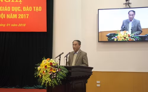 Ông Nguyễn Huy Bằng - Chánh Thanh tra Bộ GD&ĐT phát biểu tại Hội nghị Ông Nguyễn Huy Bằng - Chánh Thanh tra Bộ GD&ĐT phát biểu tại Hội nghị