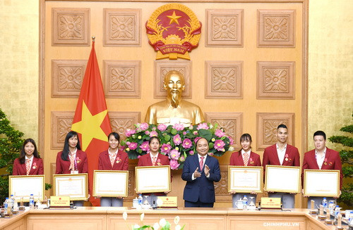 Thủ tướng tặng Huân chương Lao động hạng 3 cho các vận động viên đạt thành tích xuất sắc tại ASIAD Thủ tướng tặng Huân chương Lao động hạng 3 cho các vận động viên đạt thành tích xuất sắc tại ASIAD