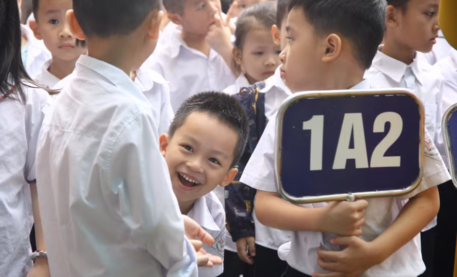 Chút tinh nghịch của học trò.