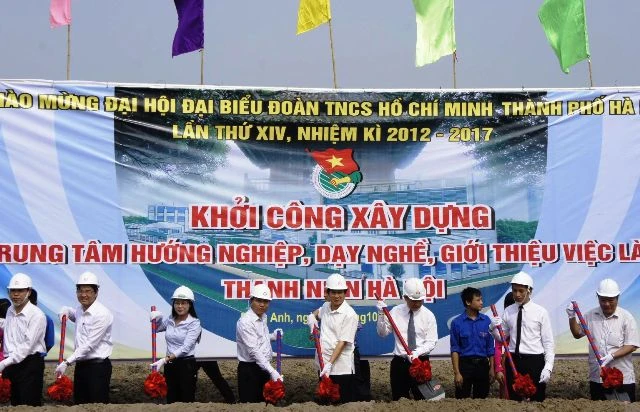 Khởi công TT hướng nghiệp, dạy nghề và giới thiệu việc làm thanh niên HN