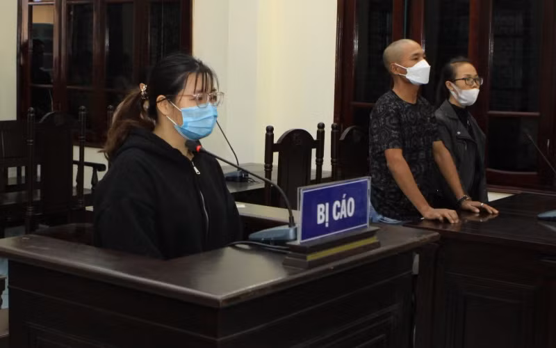 Bị cáo Lê Thị Lành tại phiên toà xét xử. Ảnh: Mai Tú.