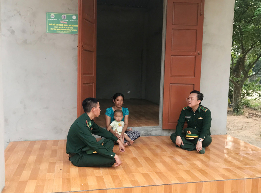 Nhà ở dân sinh được Đồn Biên phòng Hướng Lập kết nối tặng người dân.