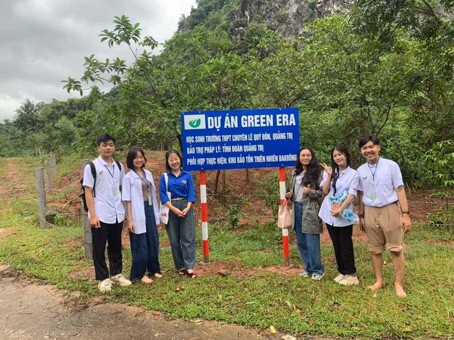 Dự án trồng rừng do học sinh Trường THPT chuyên Lê Qúy Đôn khởi xướng.