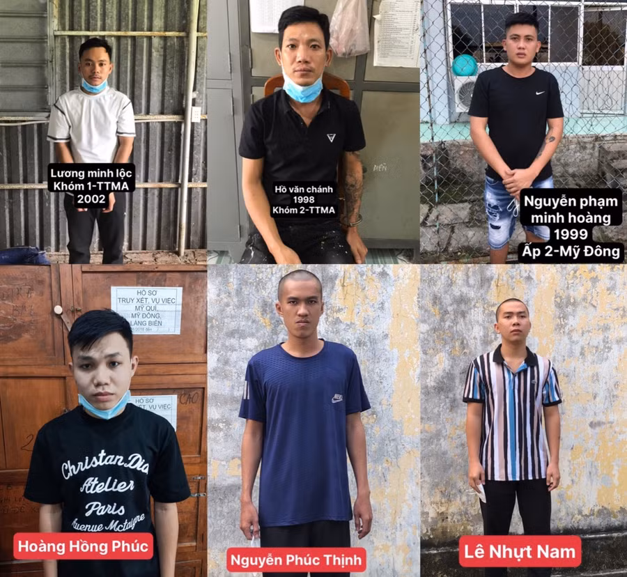 Các đối tượng có liên quan đến vụ việc.