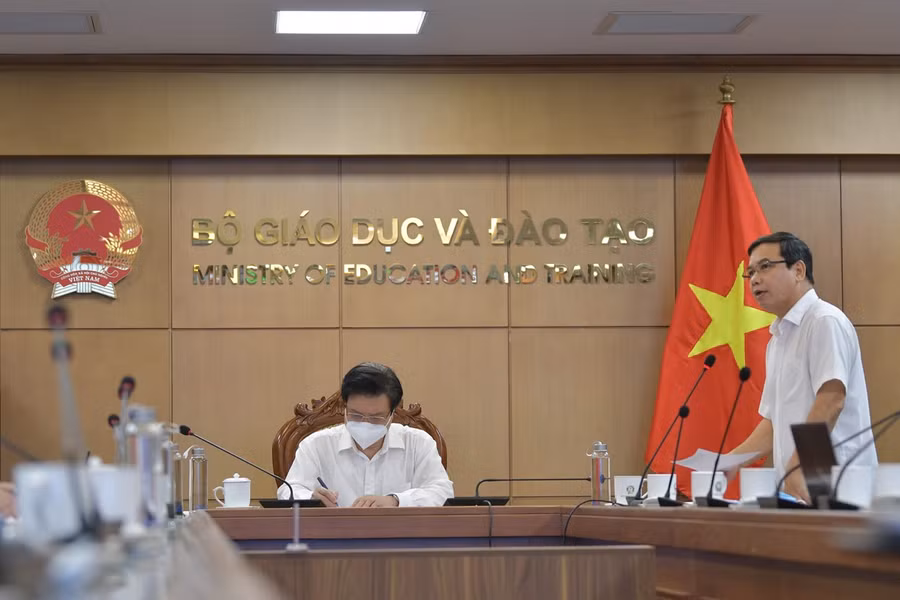 Vụ trưởng Hoàng Đức Minh phát biểu tại Hội nghị.