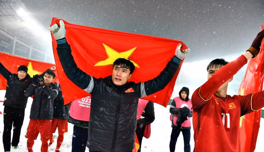 Các tuyển thủ U23 Việt Nam vẫn là những người hùng của bóng đá nước nhà. Ảnh: Zing